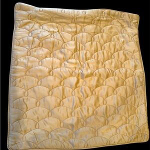 Elegant Quilted Satin Gold Euro Sham